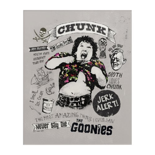 The Goonies Chunk Retro Collage Acrylic Print