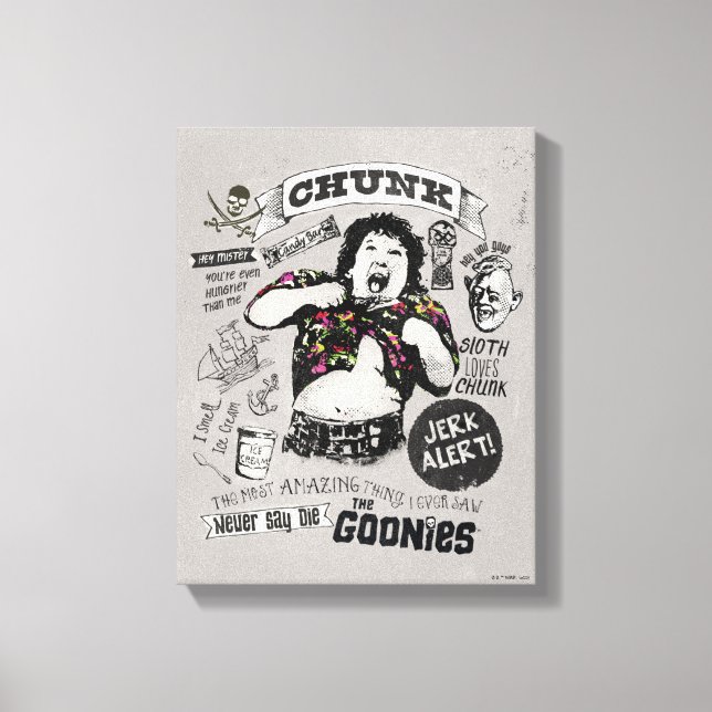 The Goonies Chunk Retro Collage Canvas Print (Front)