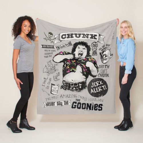 The Goonies Chunk Retro Collage Fleece Blanket