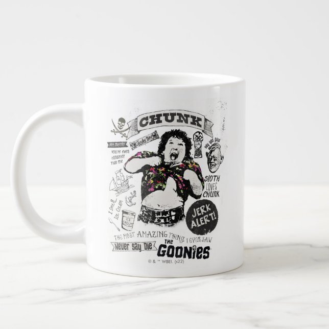 The Goonies Chunk Retro Collage Giant Coffee Mug (Left)
