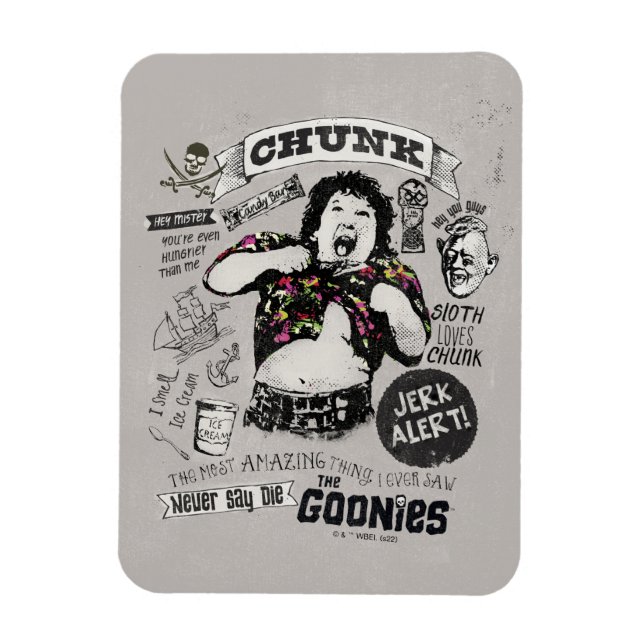 The Goonies Chunk Retro Collage Magnet (Vertical)