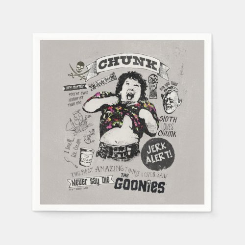 The Goonies Chunk Retro Collage Napkins