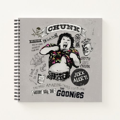 The Goonies Chunk Retro Collage Notebook