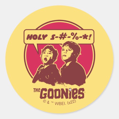 The Goonies Data Expletive Classic Round Sticker