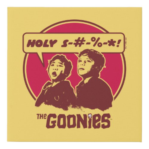The Goonies Data Expletive Faux Canvas Print