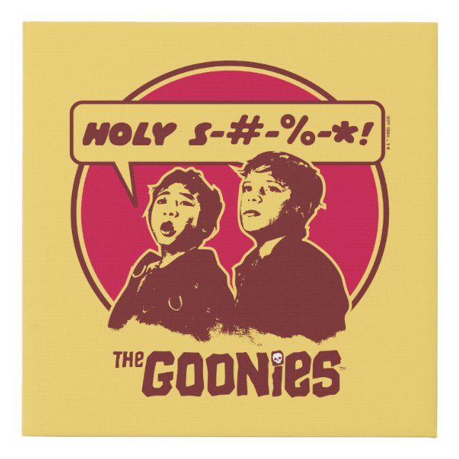 The Goonies Data Expletive Faux Canvas Print (Front)