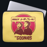 The Goonies Data Expletive Laptop Sleeve<br><div class="desc">The Goonies | Check out this funny outline graphic of Data and Mikey,  with Data swearing!</div>