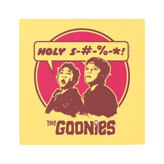 The Goonies Data Expletive Metal Print (Front)