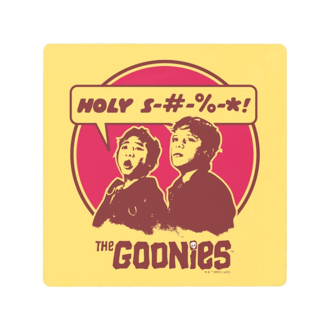 The Goonies Data Expletive Metal Print (Front)