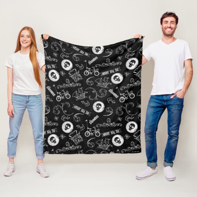 The Goonies Icons Pattern Fleece Blanket (In Situ)