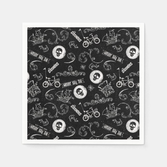 The Goonies Icons Pattern Napkins (Front)