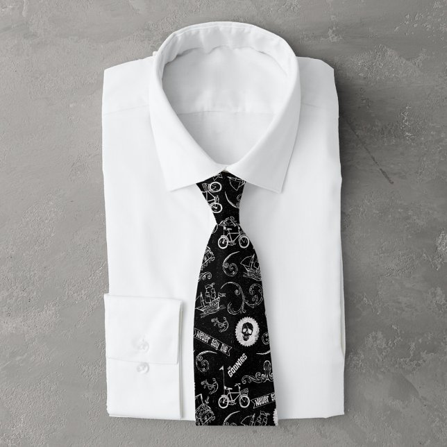 The Goonies Icons Pattern Neck Tie (Tie with shirt)