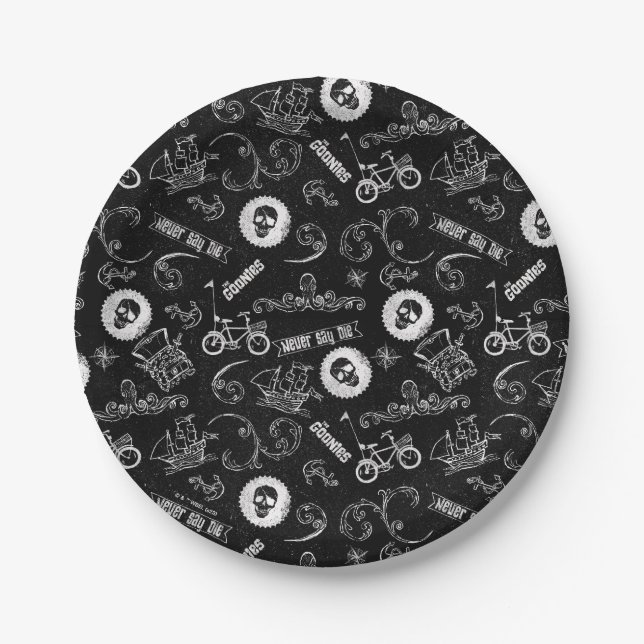 The Goonies Icons Pattern Paper Plates (Front)
