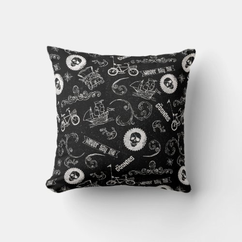 The Goonies Icons Pattern Throw Pillow