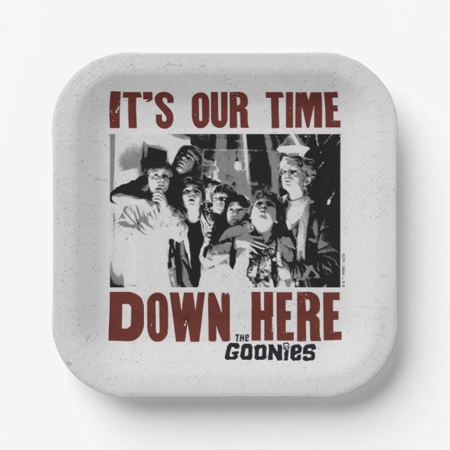 The Goonies "It's Our Time Down Here" Paper Plates (Front)