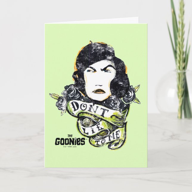 The Goonies Mama Fratelli "Don't Lie To Me" Card (Front)