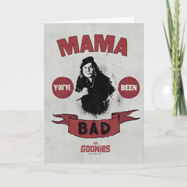 The Goonies Mama Fratelli "You've Been Bad" Card (Front)