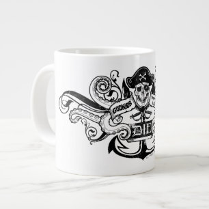 The Goonies "Never Say Die" Pirate Anchor Badge Giant Coffee Mug
