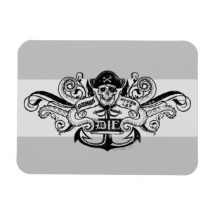 The Goonies "Never Say Die" Pirate Anchor Badge Magnet