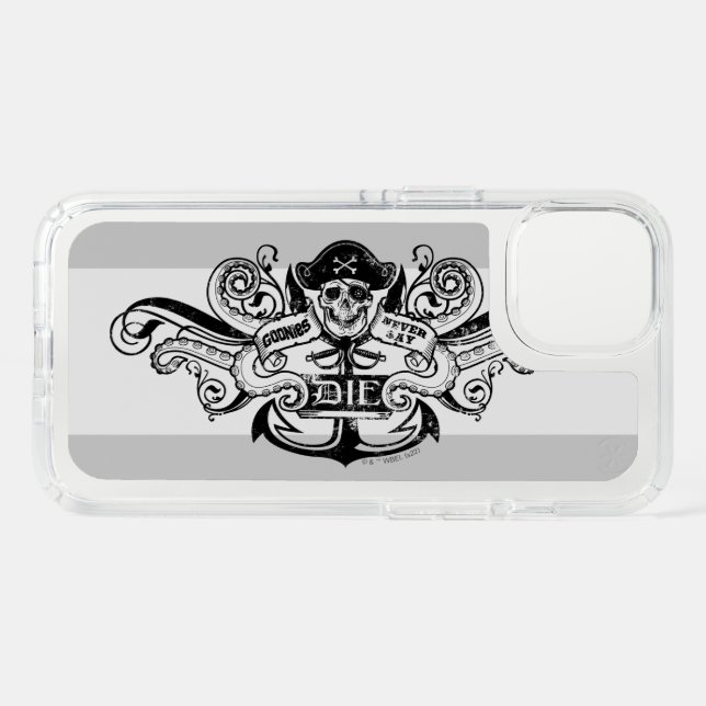The Goonies "Never Say Die" Pirate Anchor Badge Speck iPhone 13 Case (Front Horizontal)