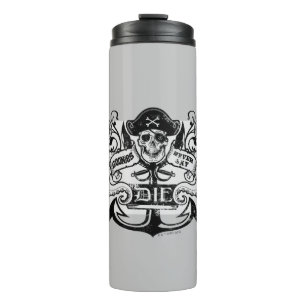 The Goonies "Never Say Die" Pirate Anchor Badge Thermal Tumbler