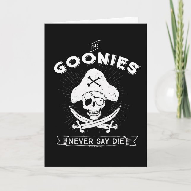 The Goonies "Never Say Die" Pirate Badge Card (Front)