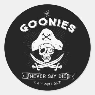 The Goonies "Never Say Die" Pirate Badge Classic Round Sticker