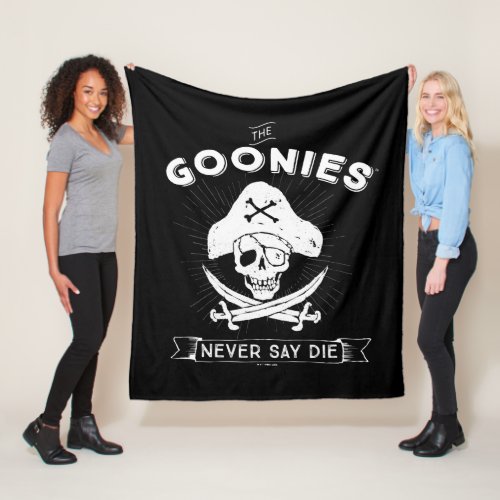 The Goonies Never Say Die Pirate Badge Fleece Blanket