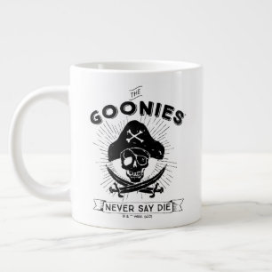 The Goonies "Never Say Die" Pirate Badge Giant Coffee Mug
