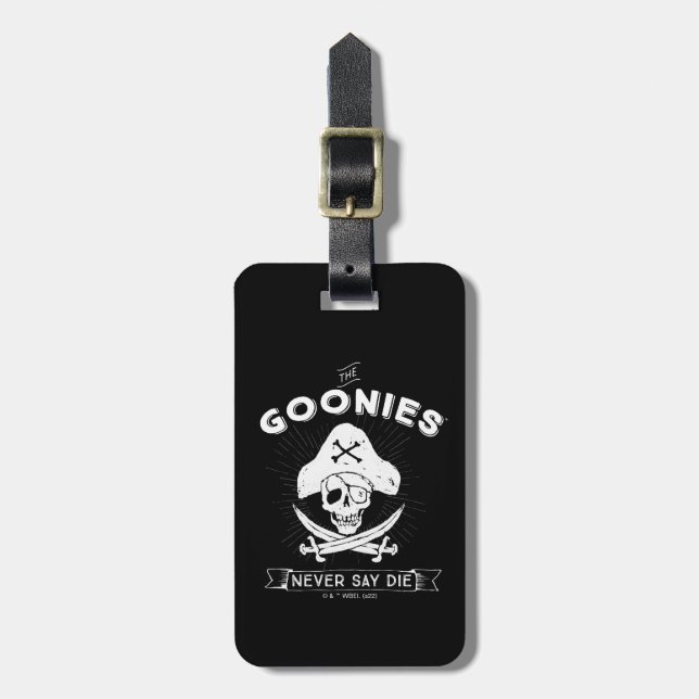 The Goonies "Never Say Die" Pirate Badge Luggage Tag (Front Vertical)