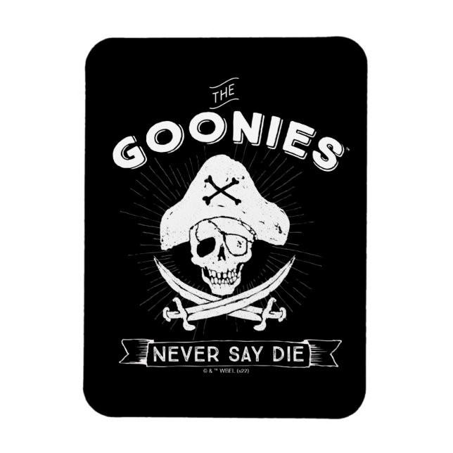 The Goonies "Never Say Die" Pirate Badge Magnet (Vertical)