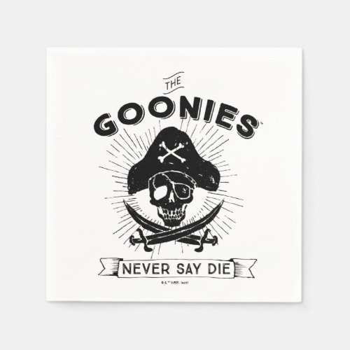 The Goonies Never Say Die Pirate Badge Napkins