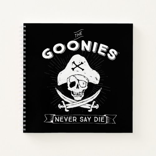 The Goonies Never Say Die Pirate Badge Notebook