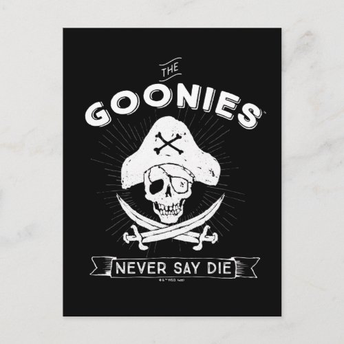 The Goonies Never Say Die Pirate Badge Postcard