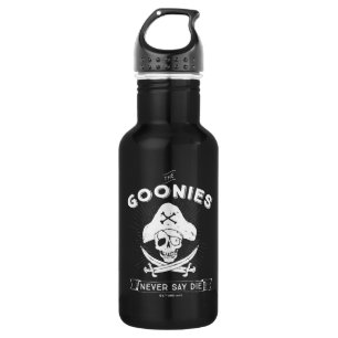 The Goonies "Never Say Die" Pirate Badge Stainless Steel Water Bottle