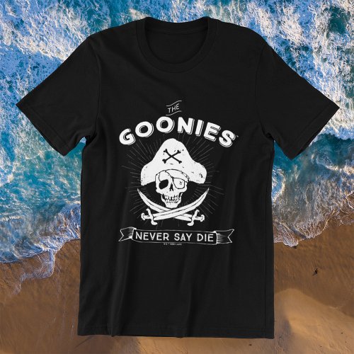 The Goonies Never Say Die Pirate Badge T_Shirt