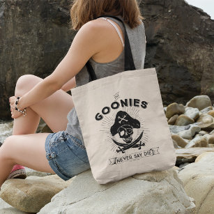 The Goonies "Never Say Die" Pirate Badge Tote Bag