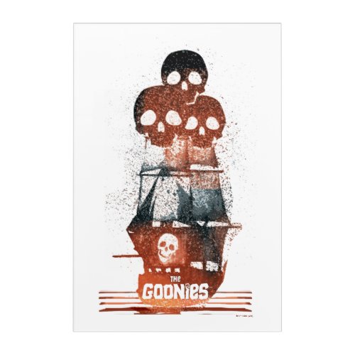 The Goonies Pirate Ship Silhouette Graphic Acrylic Print
