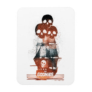 The Goonies Pirate Ship Silhouette Graphic Magnet