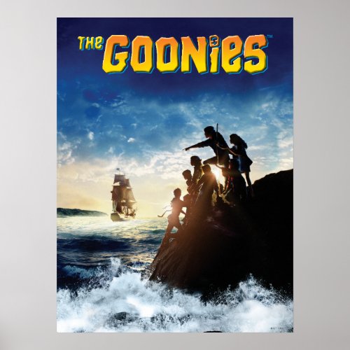 The Goonies Pirate Ship Theatrical Art Poster