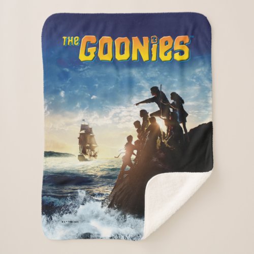 The Goonies Pirate Ship Theatrical Art Sherpa Blanket