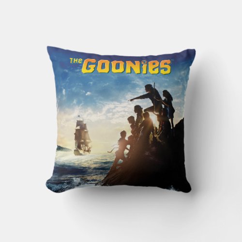 The Goonies Pirate Ship Theatrical Art Throw Pillow