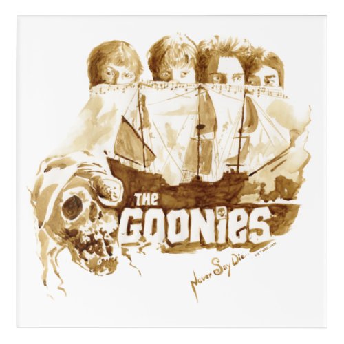 The Goonies Pirate Ship Watercolor Graphic Acrylic Print
