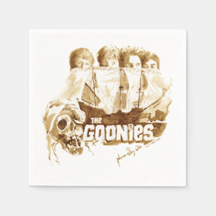 The Goonies Pirate Ship Watercolor Graphic Napkins