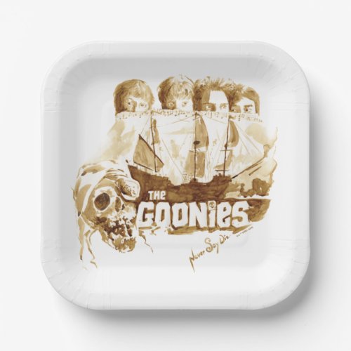 The Goonies Pirate Ship Watercolor Graphic Paper Plates