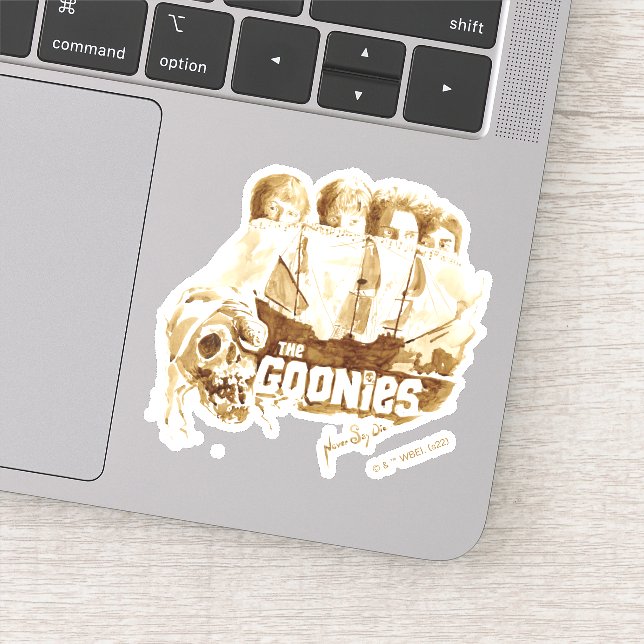 The Goonies Pirate Ship Watercolor Graphic Sticker (Detail)