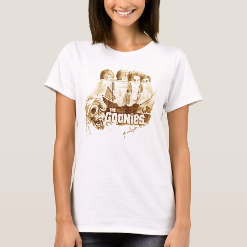 The Goonies Pirate Ship Watercolor Graphic T_Shirt