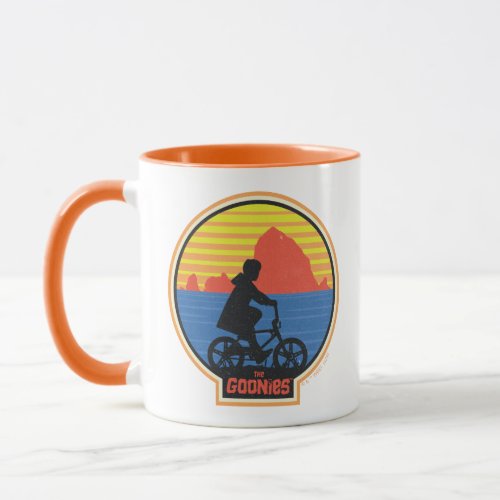 The Goonies Retro Mikey Riding Bike Graphic Mug