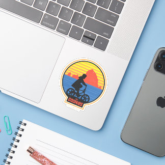 The Goonies Retro Mikey Riding Bike Graphic Sticker