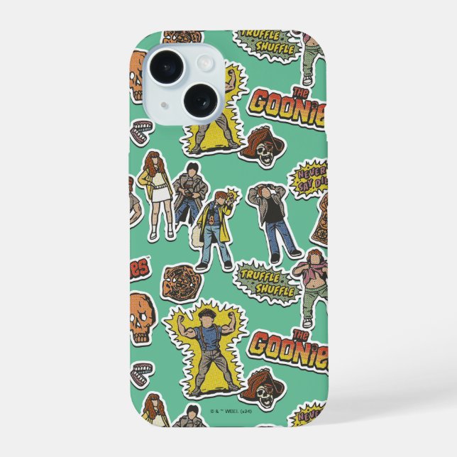 The Goonies Retro Sticker Pattern Iphone Case (Back)